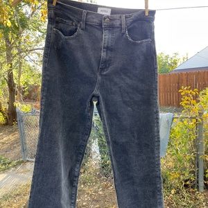 Pistola denim, LENNON HIGH RISE, cropped boot. Black distressed wash, size 30